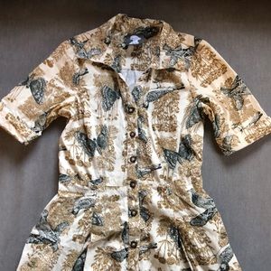 Anthropologie bird motif dress - so cute!